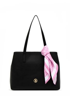 Kadın Kutulu Fularlı Hediyelik Siyah Kol Çantası - 50295938004