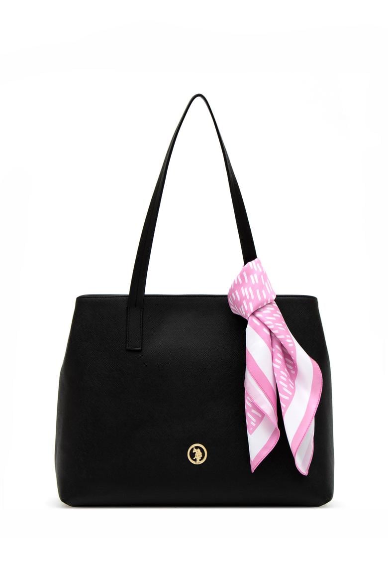 Kadın Kutulu Fularlı Hediyelik Siyah Kol Çantası - 50295938004