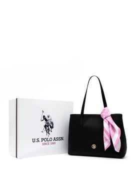 Kadın Kutulu Fularlı Hediyelik Siyah Kol Çantası - 50295938004