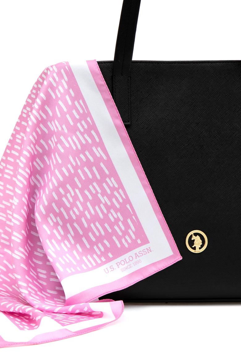 Kadın Kutulu Fularlı Hediyelik Siyah Kol Çantası - 50295938004