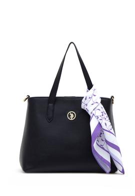 Kadın Kutulu Fularlı Hediyelik Lacivert Kol Çantası - 50295939003