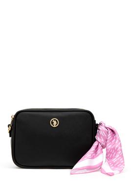 Kadın Kutulu Fularlı Hediyelik Siyah Çapraz Çanta - 50295940004