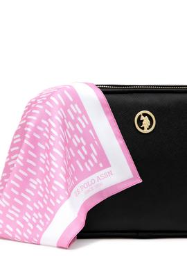 Kadın Kutulu Fularlı Hediyelik Siyah Çapraz Çanta - 50295940004