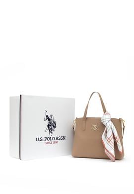 Kadın Kutulu Fularlı Hediyelik Vizon Kol Çantası - 50295939001