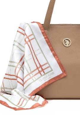 Kadın Kutulu Fularlı Hediyelik Vizon Kol Çantası - 50295939001