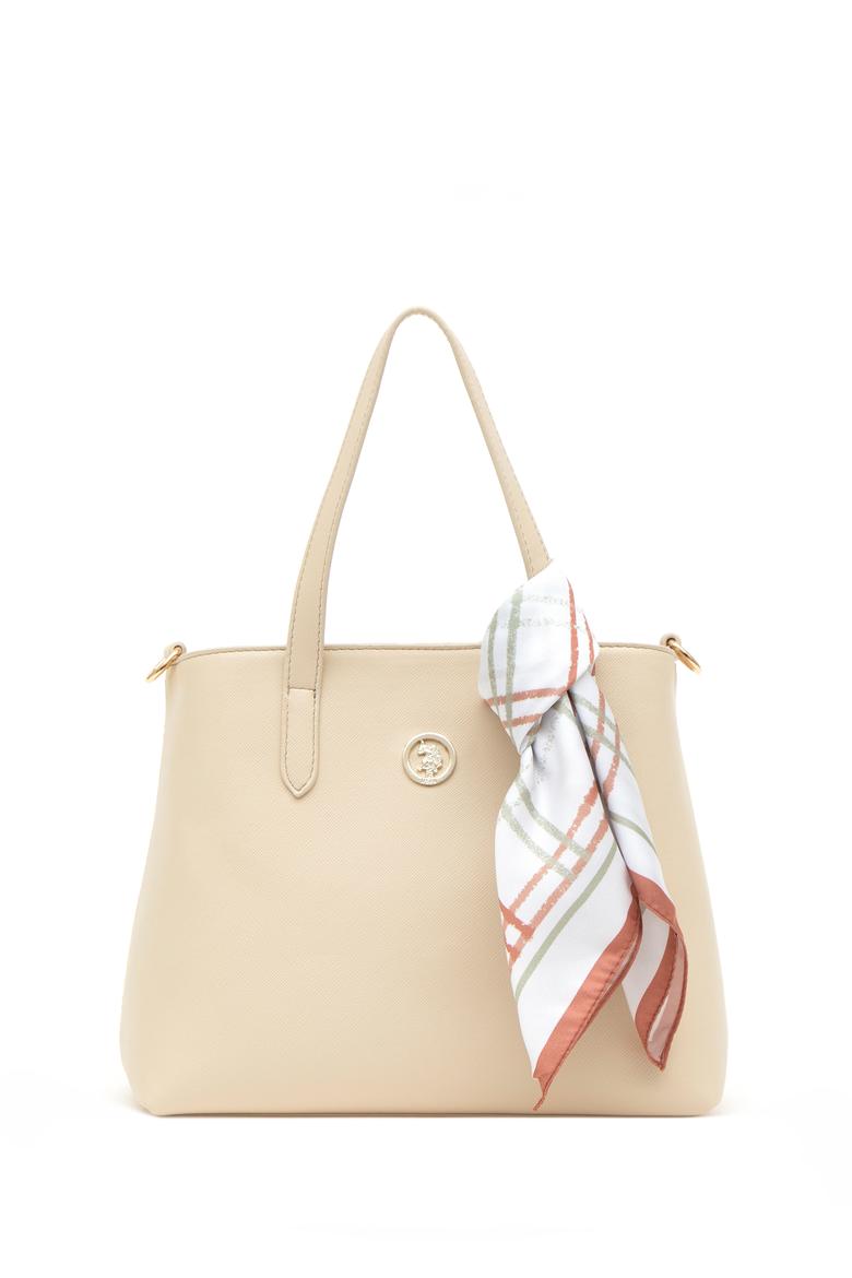 Kadın Kutulu Fularlı Hediyelik Krem Kol Çantası - 50295939002