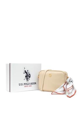 Kadın Kutulu Fularlı Hediyelik Krem Çapraz Çanta - 50295940002