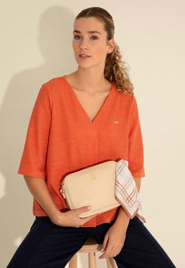 Kadın Kutulu Fularlı Hediyelik Krem Çapraz Çanta - 50295940002