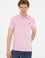 Erkek Slim Fit Polo Yaka Pembe Basic Tişört