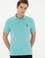 Erkek Slim Fit Polo Yaka Mint Basic Tişört