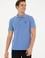 Erkek Slim Fit Polo Yaka Koyu Mavi Basic Tişört