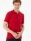 Erkek Slim Fit Polo Yaka Kırmızı Basic Tişört