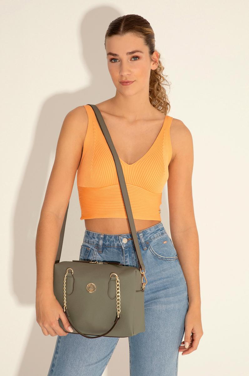 Kadın Açık Haki Omuz Çantası