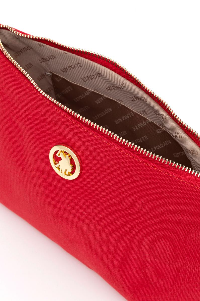 Kadın Kırmızı Çıkarılabilir Askılı Kanvas El Çantası