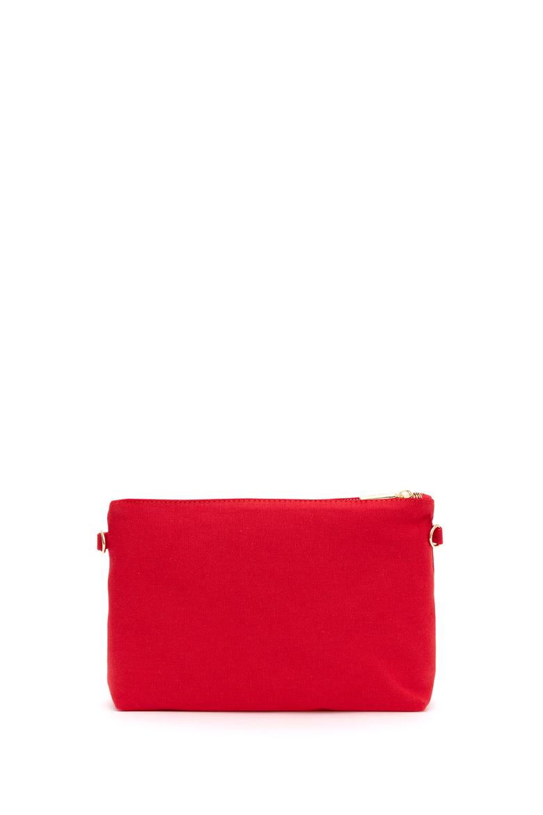 Kadın Kırmızı Çıkarılabilir Askılı Kanvas El Çantası - 50293661003