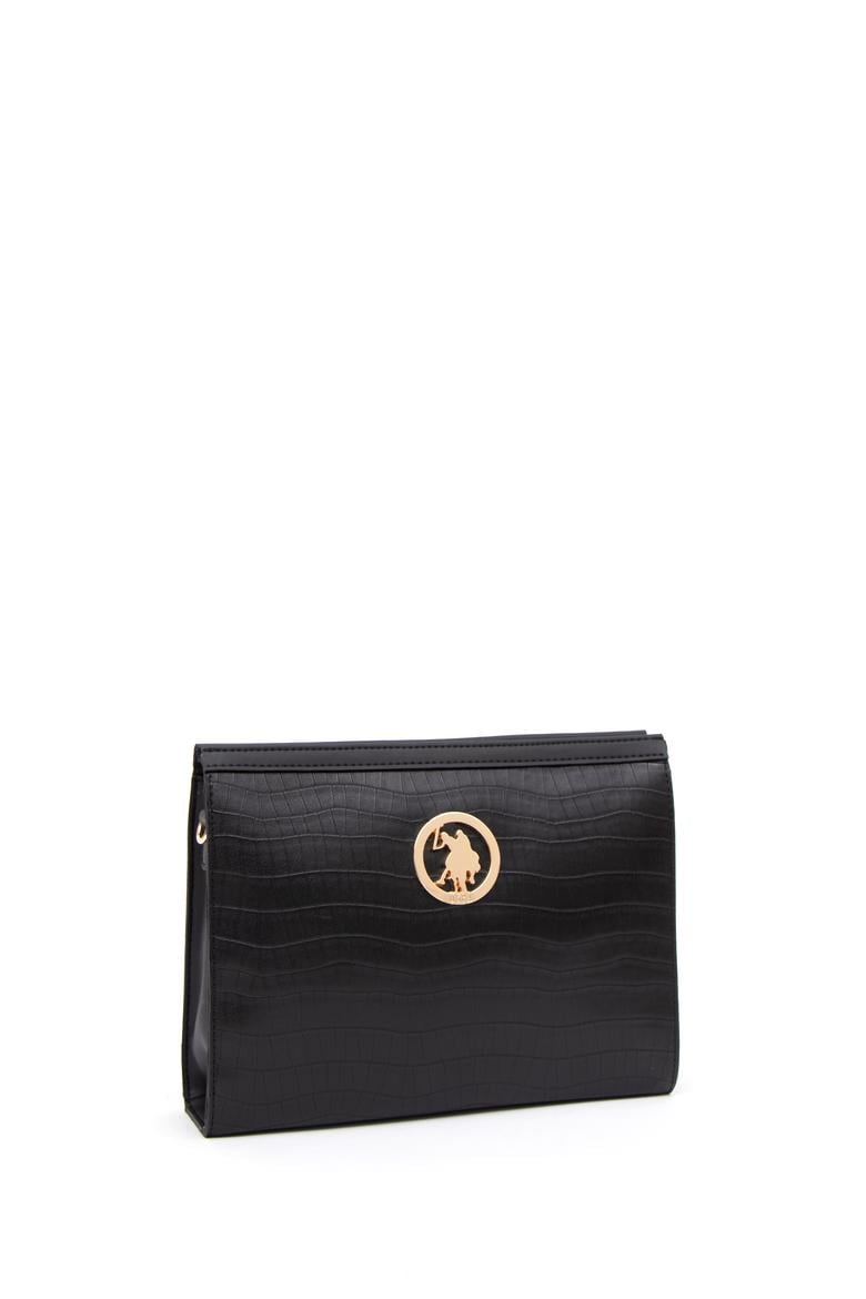 Kadın Siyah Kroko Çapraz Çanta - 50293669002