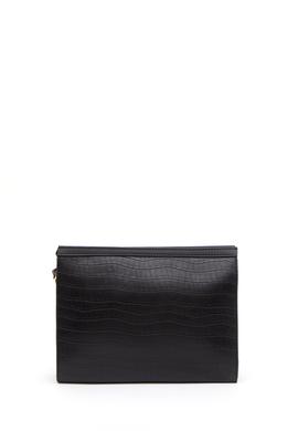 Kadın Siyah Kroko Çapraz Çanta - 50293669002