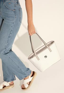 Kadın Beyaz Omuz Çantası - 50293676002