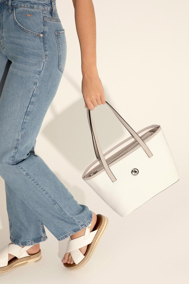 Kadın Beyaz Omuz Çantası - 50293676002