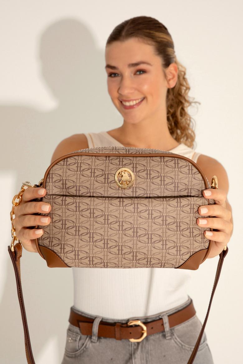 Kadın Koyu Bej Çapraz Çanta - 50293712003