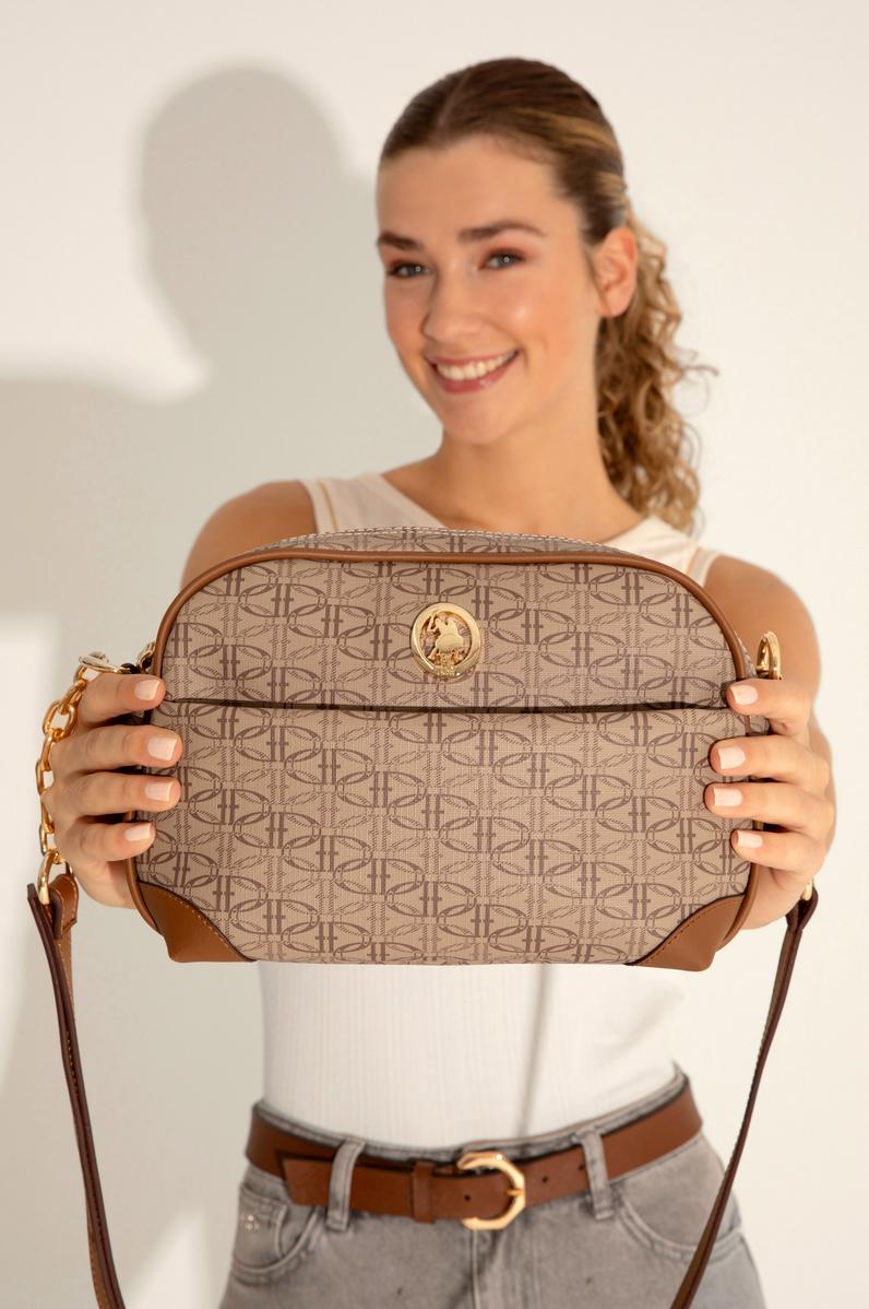 Kadın Koyu Bej Çapraz Çanta