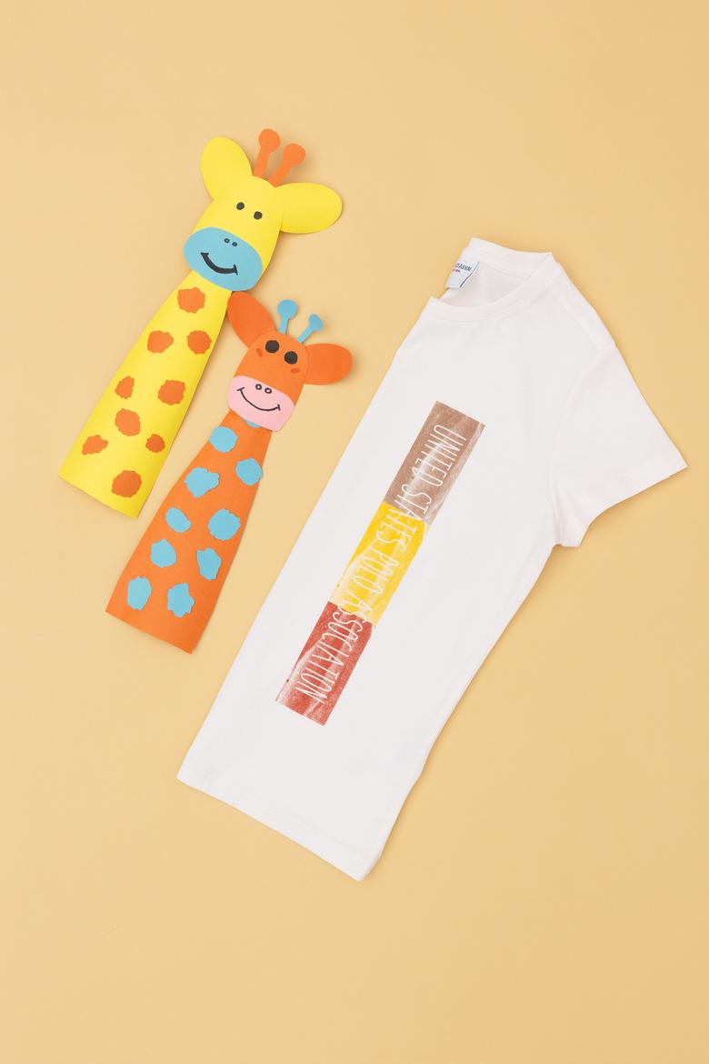 Erkek Çocuk Ekru Bisiklet Yaka Tişört - 50288058012