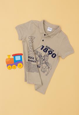 Erkek Çocuk Açık Haki Polo Yaka Tişört - 50288126001