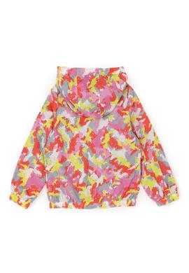 Kız Çocuk Gri Çift Taraflı Kapüşonlu Mont - 50280889015