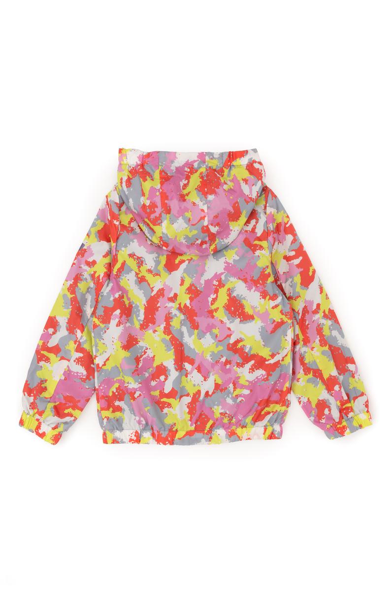 Kız Çocuk Gri Çift Taraflı Kapüşonlu Mont