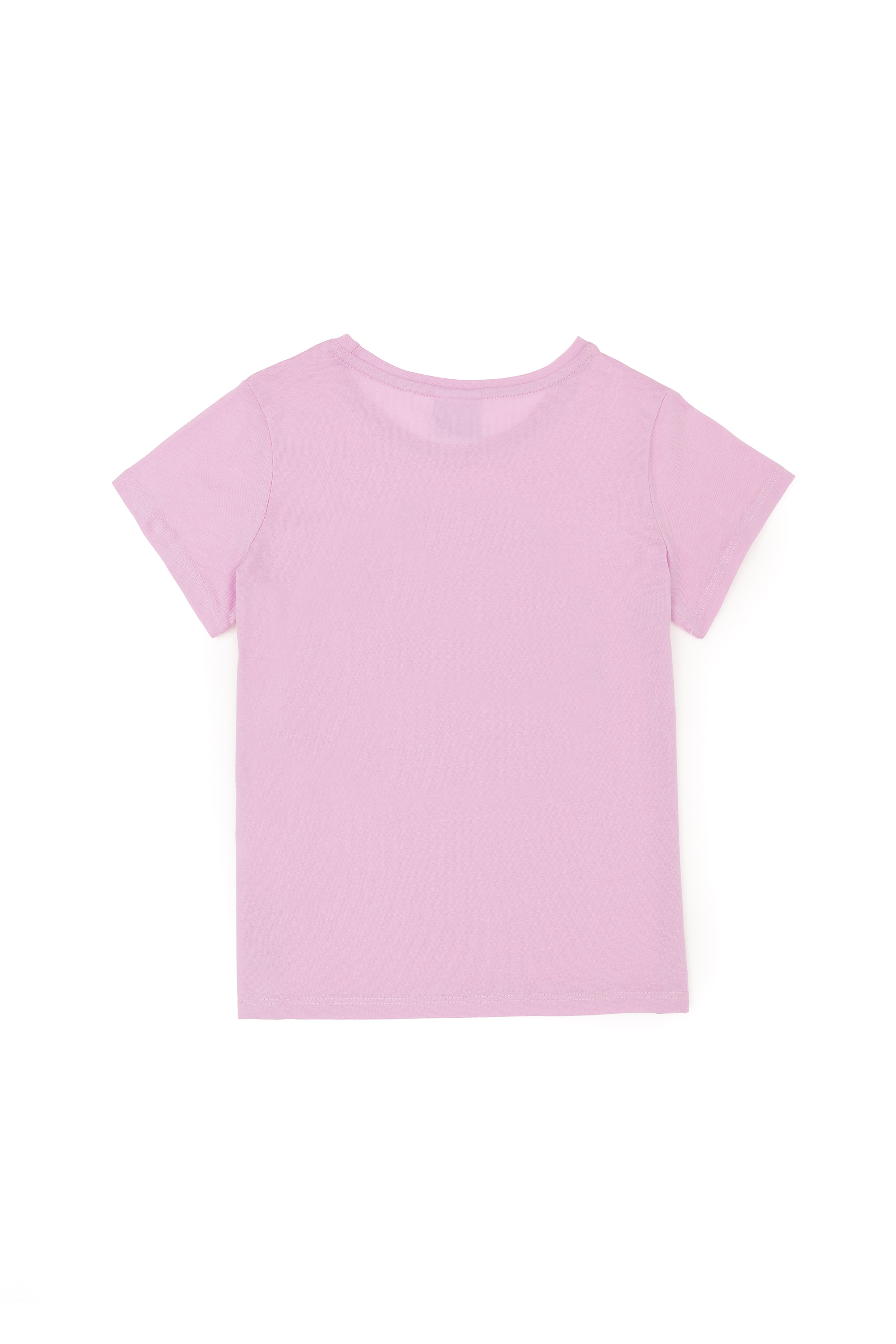 Kız Çocuk Pembe Bisiklet Yaka Tişört
