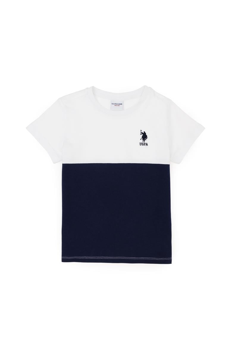 Erkek Çocuk Beyaz Bisiklet Yaka Tişört - 50284796010