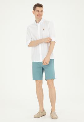 Erkek Beyaz Uzun Kollu Basic Gömlek - 50282588061