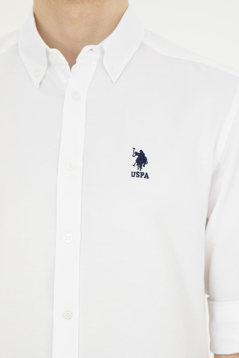 Erkek Beyaz Uzun Kollu Basic Gömlek - 50282589037