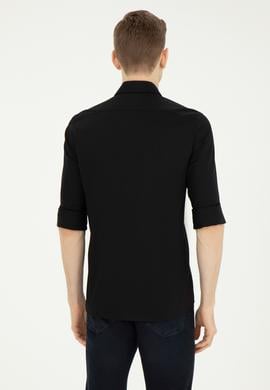 Erkek Siyah Uzun Kollu Basic Gömlek - 50282608102