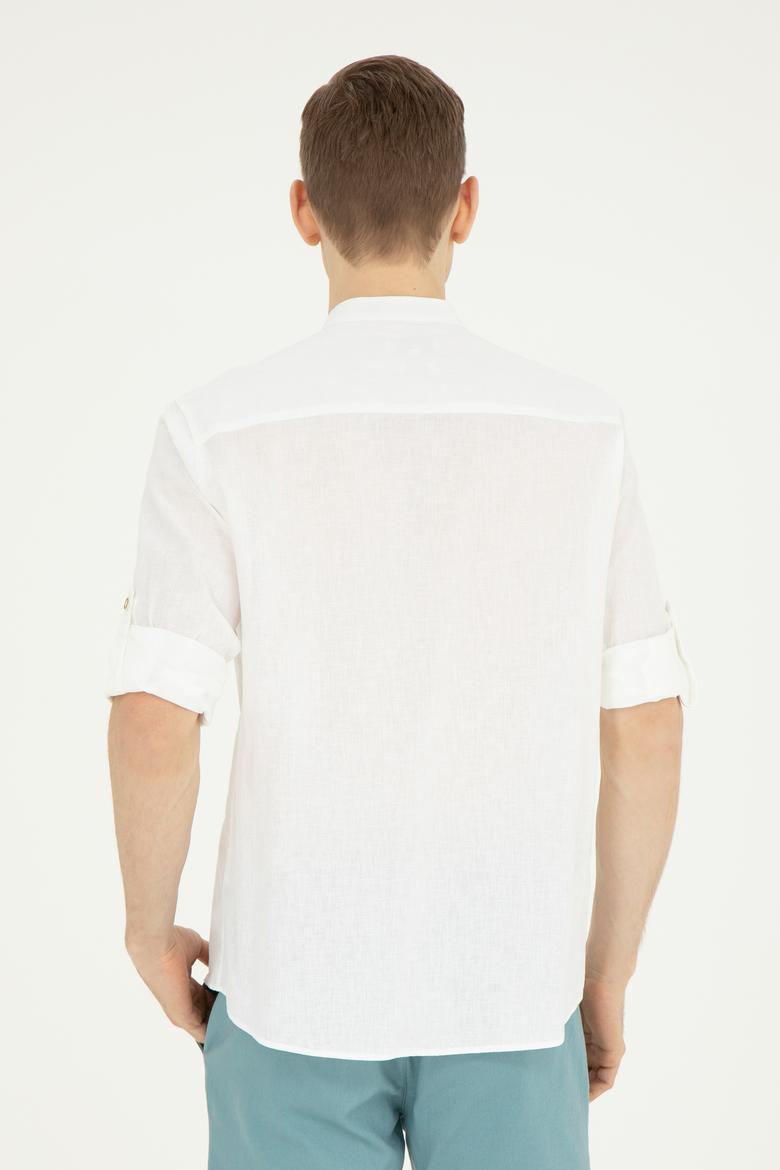 Erkek Beyaz Uzun Kollu Gömlek - 50288313001