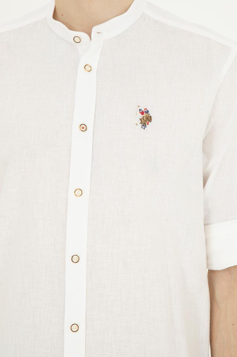 Erkek Beyaz Uzun Kollu Gömlek