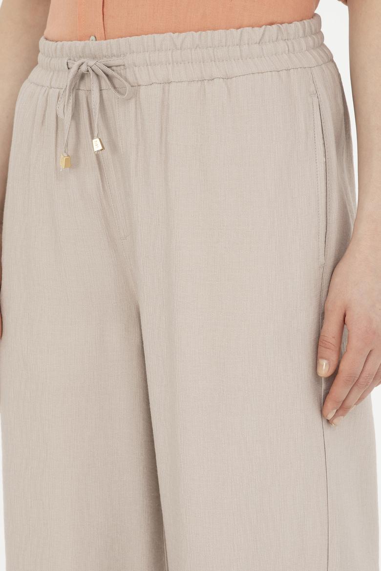 Kadın Taş Loose Relax Fit Kanvas Pantolon - 50281147055