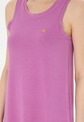 Kadın Menekşe Bisiklet Yaka Örme Elbise - 50281743044