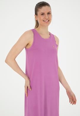 Kadın Menekşe Bisiklet Yaka Örme Elbise - 50281743044