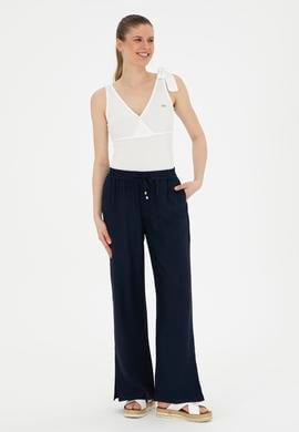 Kadın Beyaz V Yaka Tişört - 50287560005