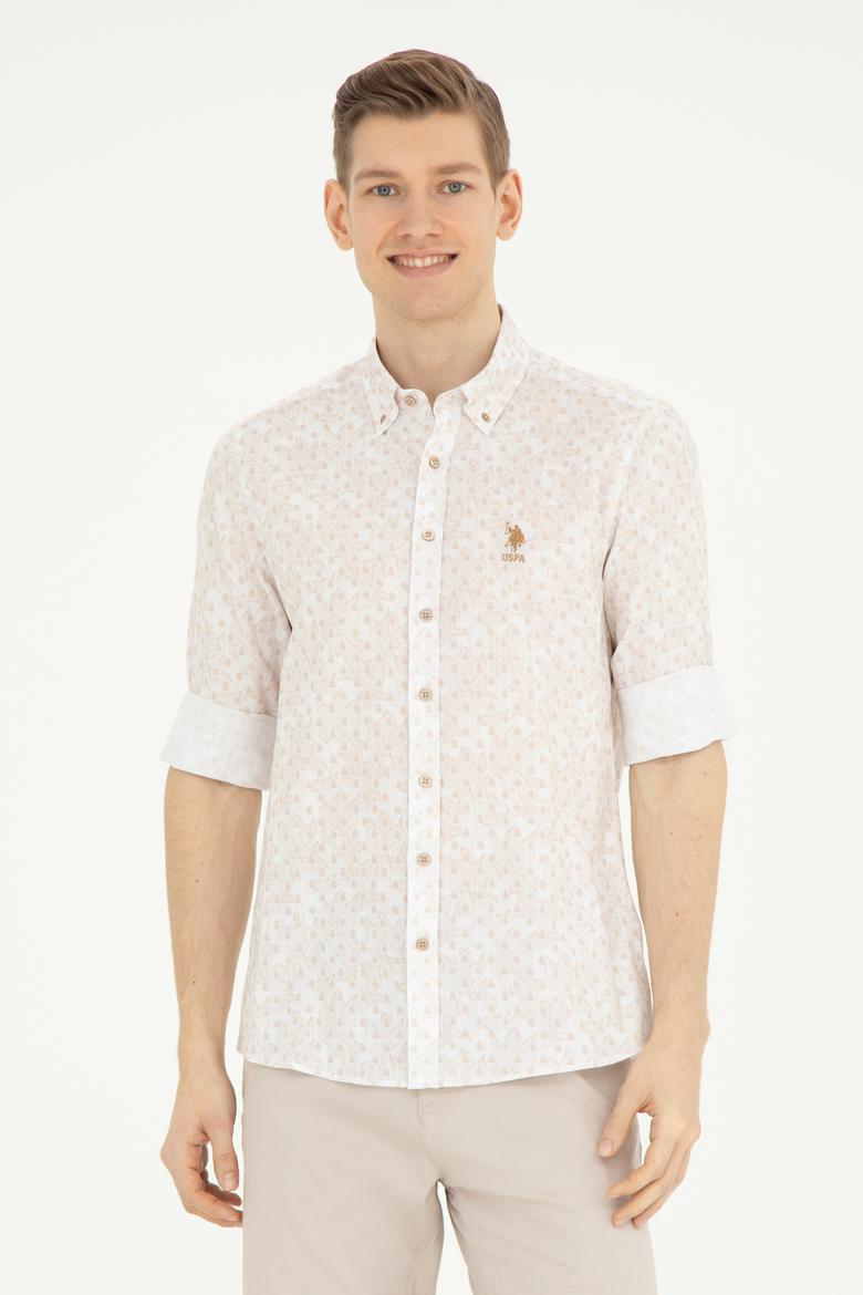 Erkek Camel Uzun Kollu Gömlek - 50263152025