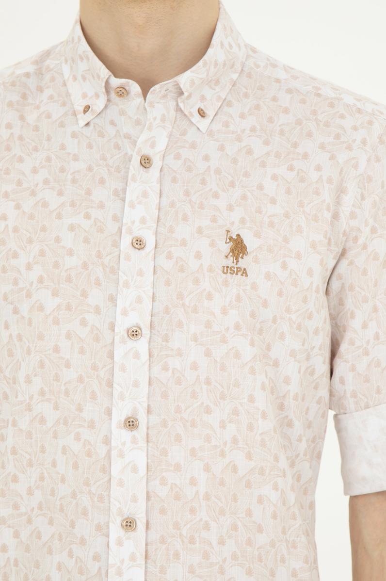 Erkek Camel Uzun Kollu Gömlek