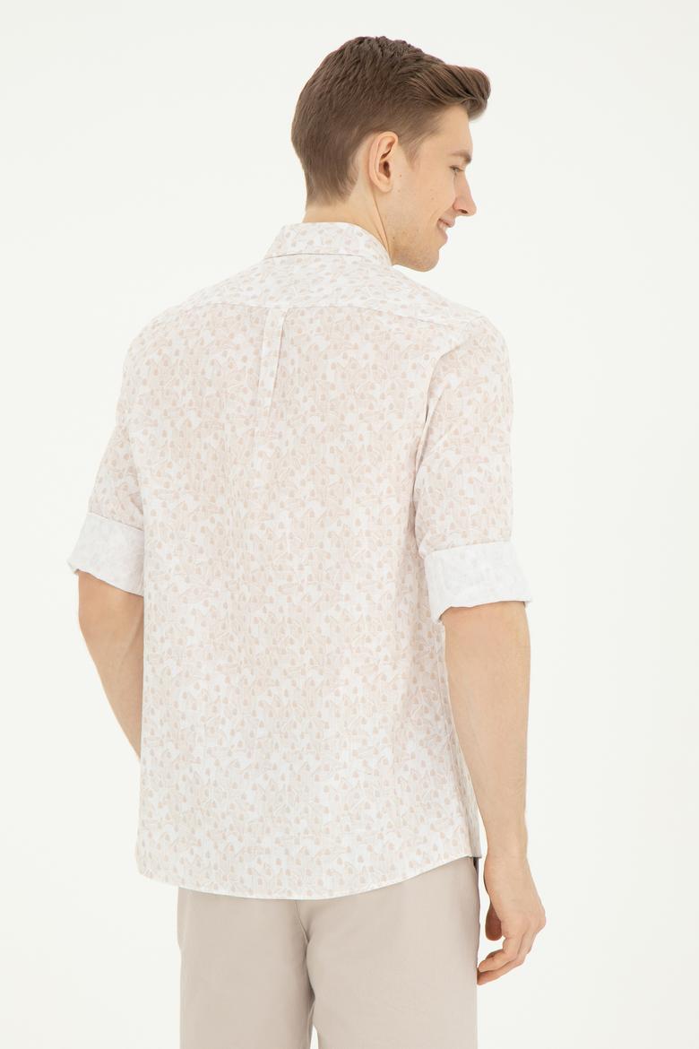 Erkek Camel Uzun Kollu Gömlek - 50263152025