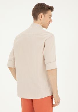 Erkek Taş Uzun Kollu Basic Gömlek - 50282588069