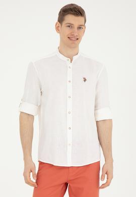 Erkek Ekru Uzun Kollu Gömlek - 50288313014