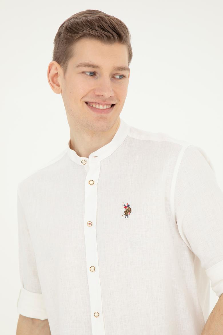 Erkek Ekru Uzun Kollu Gömlek - 50288313014