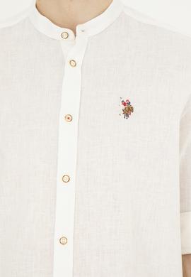 Erkek Ekru Uzun Kollu Gömlek - 50288313014