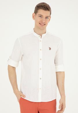 Erkek Ekru Uzun Kollu Gömlek - 50288313014