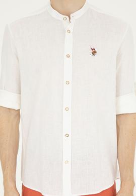 Erkek Ekru Uzun Kollu Gömlek - 50288313014