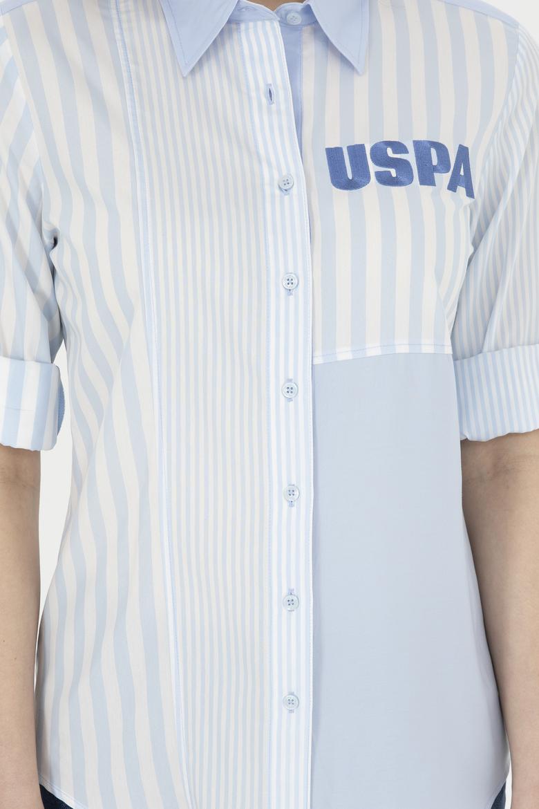 Kadın Açık Mavi Uzun Kollu Gömlek - 50283420005